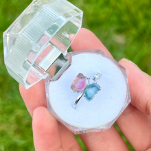 Load image into Gallery viewer, Fluorite Butterfly Adjustable Ring
