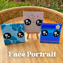 Load image into Gallery viewer, Custom Cuddly Crystal 4x4 Painting with Mini Easel

