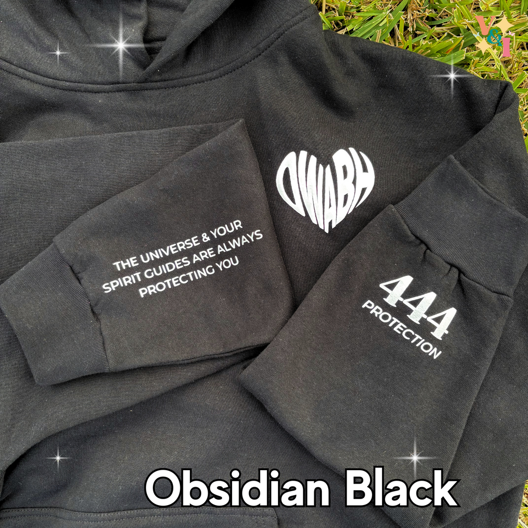 Black Obsidian Angel Number OWABH Collaboration | Custom Hoodies | Pre-Order