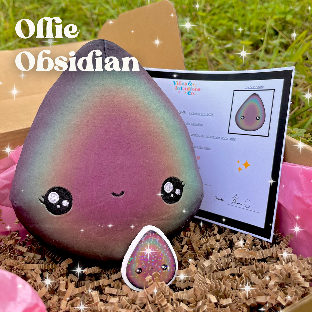 Ollie Obsidian Cuddly Crystal Plushie | Pre-Order
