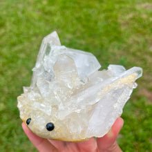 Load image into Gallery viewer, Large Clear Quartz Cluster Hedgehog | Statement Piece
