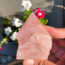 Load image into Gallery viewer, Rose Quartz Half Polished Point
