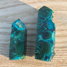 Load image into Gallery viewer, Polished Malachite X Chrysocolla Tower
